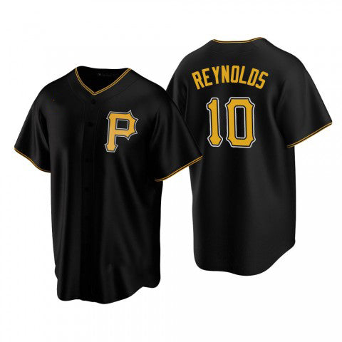 Pittsburgh Pirates #10 Bryan Reynolds Black AmberGomez Alternate Team Logo Cool base Jersey