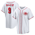 Cincinnati Reds #9 Matt McLain White AmberGomez Home Replica Jersey