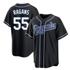 Kansas City Royals #55 Cole Ragans Player Black AmberGomez Carbon Fashion Home Game Stitched Jerseys