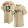 Arizona Diamondbacks #12 Lourdes Gurriel Jr Player Tan AmberGomez City Connect Home Game Stitched Jerseys