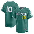 Boston Red Sox #10 Trevor Story Player Green AmberGomez City Connect Limited Home Game Stitched Jerseys1