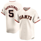 San Francisco Giants #5 Mike Yastrzemski Cream AmberGomez Cool Base Stitched Jersey