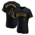 Chicago Cubs #4 Pete Crow-Armstrong Player Black AmberGomez Snake Skin City Limited Elite Home Game Stitched Jerseys