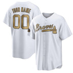 Custom Atlanta Braves Active Player 2022 All-Star Cool Base White AmberGomez Stitched Jersey
