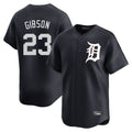 Detroit Tigers #23 Kirk Gibson Player Navy AmberGomez Home Limited Game Stitched Jerseys