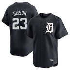 Detroit Tigers #23 Kirk Gibson Player Navy AmberGomez Home Limited Game Stitched Jerseys