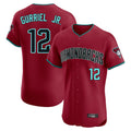 Arizona Diamondbacks #12 Lourdes Gurriel Jr Player Red AmberGomez Limited Elite Home Game Stitched Jerseys