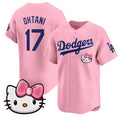 Los Angeles Dodgers #17 Shohei Ohtani Pink AmberGomez 2025 Hello Kitty Vapor Limited Stitched Jersey