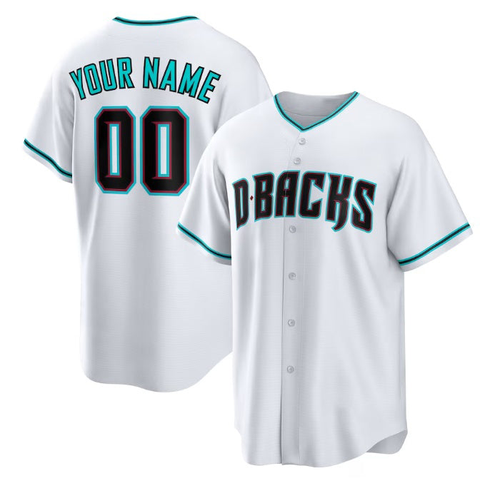 Custom Arizona Diamondbacks White AmberGomez Cool Base Stitched Jersey