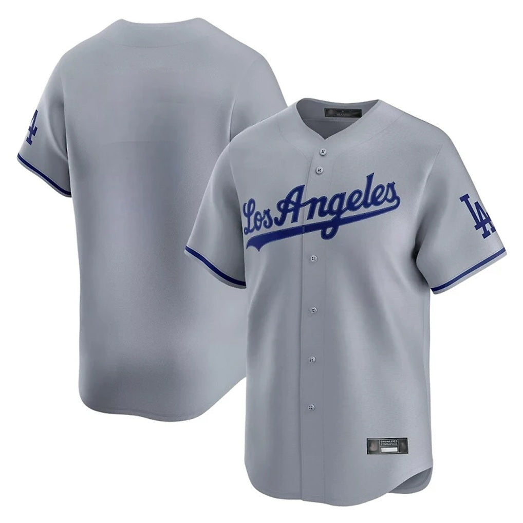 Los Angeles Dodgers Blank Player Gray AmberGomez Limited Game Stitched Jerseys