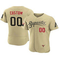 Custom Arizona Diamondbacks ACTIVE PLAYER 2021 Gold AmberGomez City Connect Flex Base Stitched Jersey