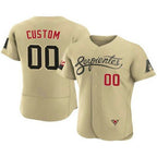 Custom Arizona Diamondbacks ACTIVE PLAYER 2021 Gold AmberGomez City Connect Flex Base Stitched Jersey