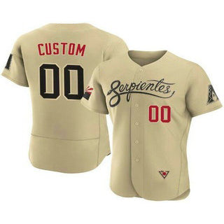 Custom Arizona Diamondbacks ACTIVE PLAYER 2021 Gold AmberGomez City Connect Flex Base Stitched Jersey