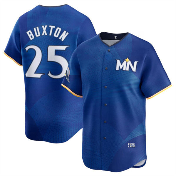 Minnesota Twins #25 Byron Buxton Royal AmberGomez 2024 City Connect Limited Stitched Jersey
