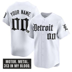 Custom Detroit Tigers ACTIVE PLAYER White AmberGomez 'Motor Gothic Edition' Vapor Premier Limited Stitched Jersey