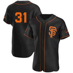 San Francisco Giants #31 LaMonte Wade Jr Black AmberGomez 2021 Alternate Jersey