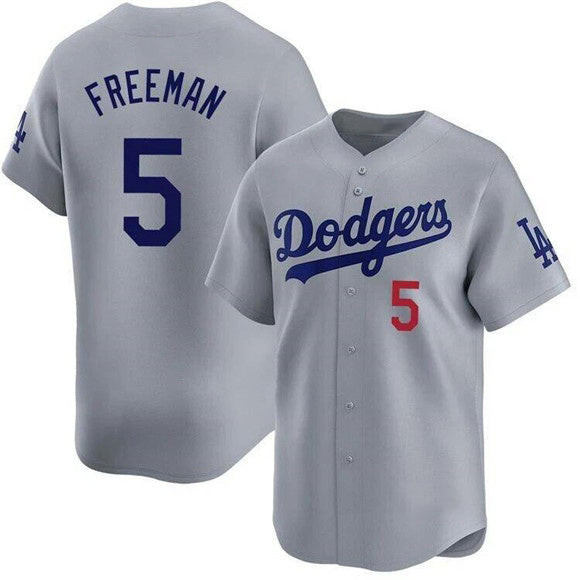 Los Angeles Dodgers #5 Freddie Freeman Gray AmberGomez 2025 Limited Stitched Jersey