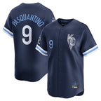 Kansas City Royals #9 Vinnie Pasquantino Player Navy AmberGomez City Connect Limited Home Stitched Jerseys