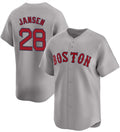 Boston Red Sox #28 Danny Jansen Gray AmberGomez 2024 Away Limited Stitched Jersey