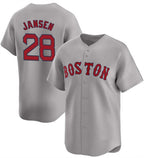 Boston Red Sox #28 Danny Jansen Gray AmberGomez 2024 Away Limited Stitched Jersey