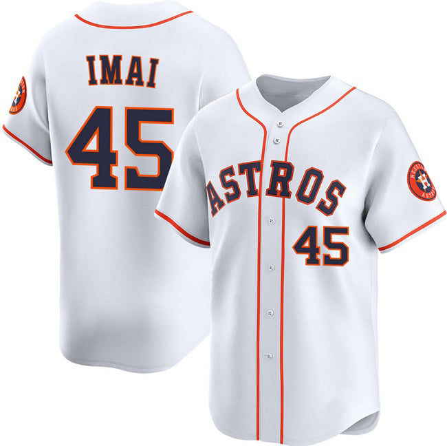 Houston Astros #45 Tatsuya Imai White AmberGomez 2026 Home Limited Stitched Jersey