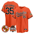 Baltimore Orioles #35 Adley Rutschman Player Orange AmberGomez 30th Anniversary of 2131 Home Game Stitched Jerseys