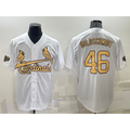 St. Louis Cardinals #46 Paul Goldschmidt White AmberGomez 2022 All Star Stitched Cool Base Jersey