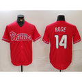 Philadelphia Phillies #14 Pete Rose Red AmberGomez Cool Base Stitched Jersey