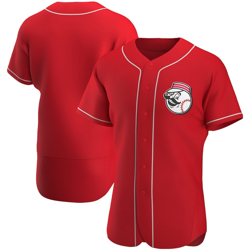 Cincinnati Reds Scarlet AmberGomez Alternate Authentic Team Logo Jersey