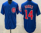 Chicago Cubs #14 Ernie Banks Blue AmberGomez Limited Jersey