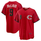 Cincinnati Reds #9 Matt McLain Red AmberGomez 2026 City Connect Stadium Jersey