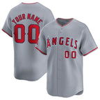 Custom Los Angeles Angels Active Player Gray AmberGomez Away Limited Stitched Jersey