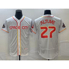 Houston Astros #27 Jose Altuve Number White AmberGomez 2023 City Connect Flex Base Stitched Jersey 3