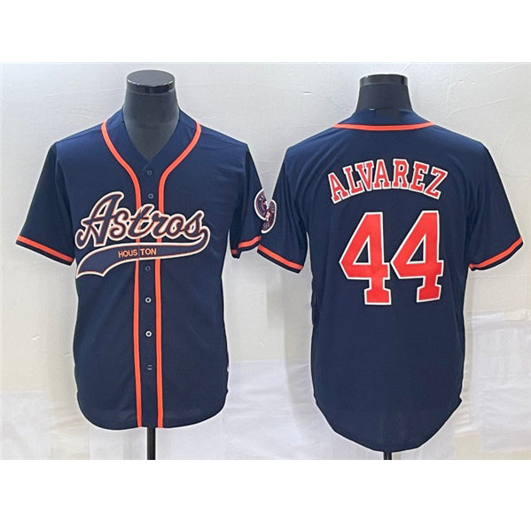 Houston Astros #44 Yordan Alvarez Navy AmberGomez Cool Base Stitched Jersey