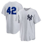 New York Yankees #42 Jackie Robinson White AmberGomez Home 2025 Day Replica Jersey