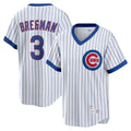 Chicago Cubs #3 Alex Bregman Player White AmberGomez T-shirt Cooperstown Collection Limited Stitched Jerseys