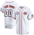 Custom Cincinnati Reds Active Player White AmberGomez 2025 Speedway Classic Home Limited Stitched Jersey