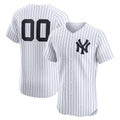 Custom New York Yankees White AmberGomez Home Elite Jersey