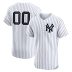 Custom New York Yankees White AmberGomez Home Elite Jersey