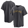 Cleveland Guardians Blank Charcoal AmberGomez 2022 All-Star Cool Base Stitched Jersey