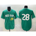 Boston Red Sox #28 Kristian Campbell Green AmberGomez 2025 City Connect Limited Stitched Jersey