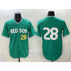Boston Red Sox #28 Kristian Campbell Green AmberGomez 2025 City Connect Limited Stitched Jersey