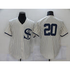 Chicago White Sox #20 Danny Mendick 2021 Cream AmberGomez Field of Dreams Cool Base Stitched Jersey