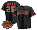 San Francisco Giants #25 Barry Bonds Black AmberGomez 2026 Alternate Stadium Stitched Jersey