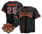 San Francisco Giants #25 Barry Bonds Black AmberGomez 2026 Alternate Stadium Stitched Jersey