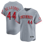 Cincinnati Reds #44 Elly De La Cruz Player Gray AmberGomez Home Limited Stitched Jerseys