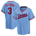 Minnesota Twins #3 Harmon Killebrew Light Blue AmberGomez Road Cooperstown Collection Player Jersey