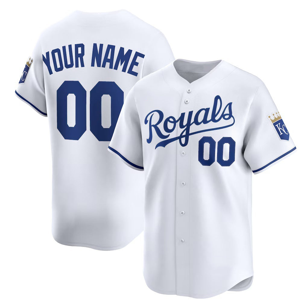 Custom Kansas City Royals AmberGomez White Home Limited Jersey