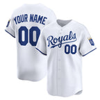 Custom Kansas City Royals AmberGomez White Home Limited Jersey