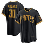 Pittsburgh Pirates #30 Paul Skenes Black AmberGomez 2026 City Connect Stadium Jersey